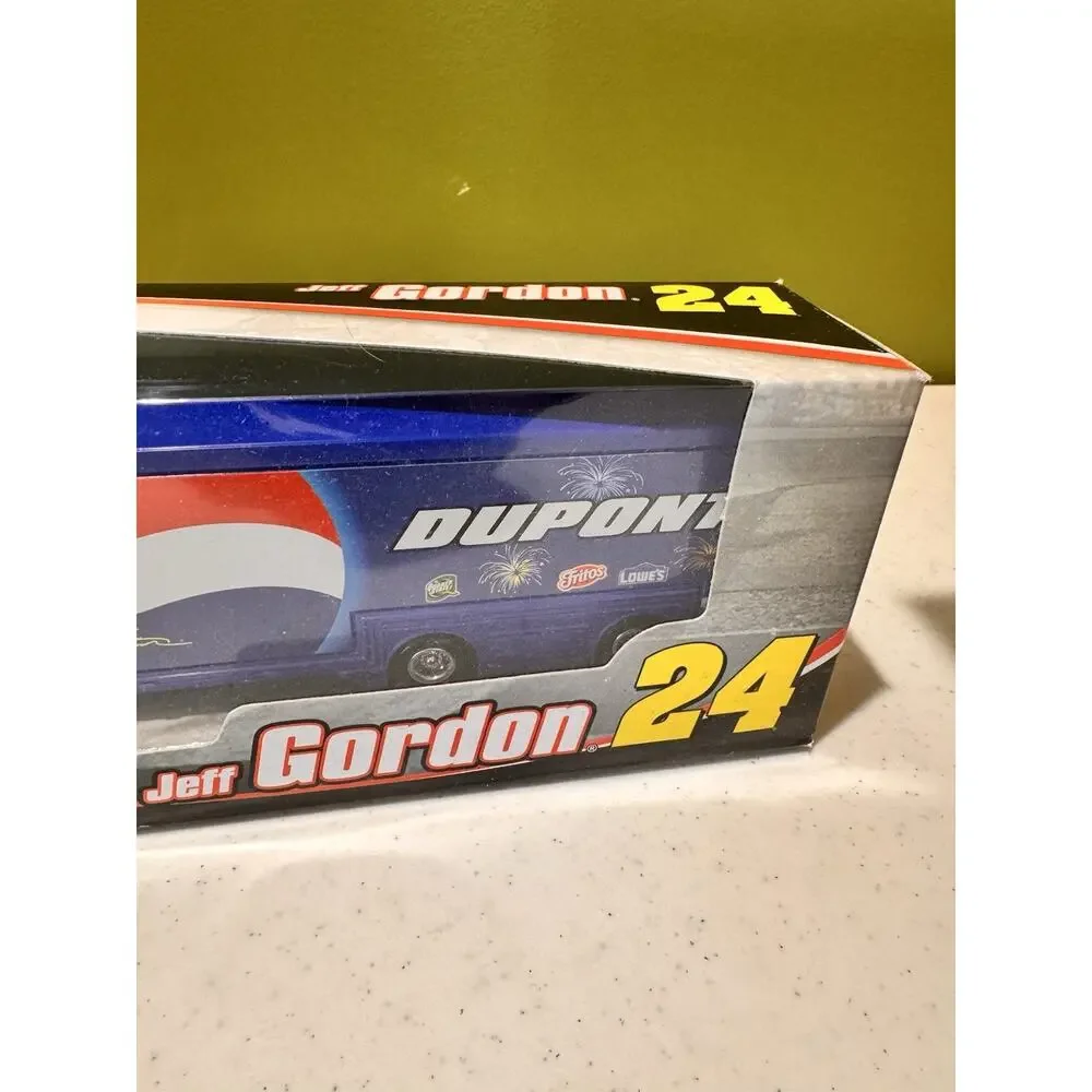 Vtg Nascar Winners Circle Jeff Gordon #24 Dupont Trailer Rig 1:64 Pepsi Firework
